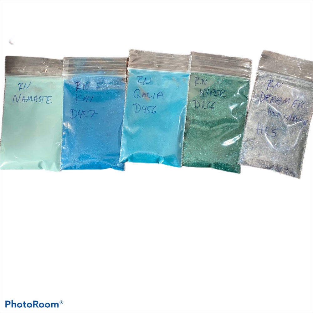 Revel Nail Dip Powder 2tsp sample bags blue/green